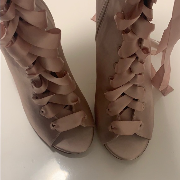 Aldo Lace-Up Over The Knee Boots, Light Pink - Picture 10 of 10